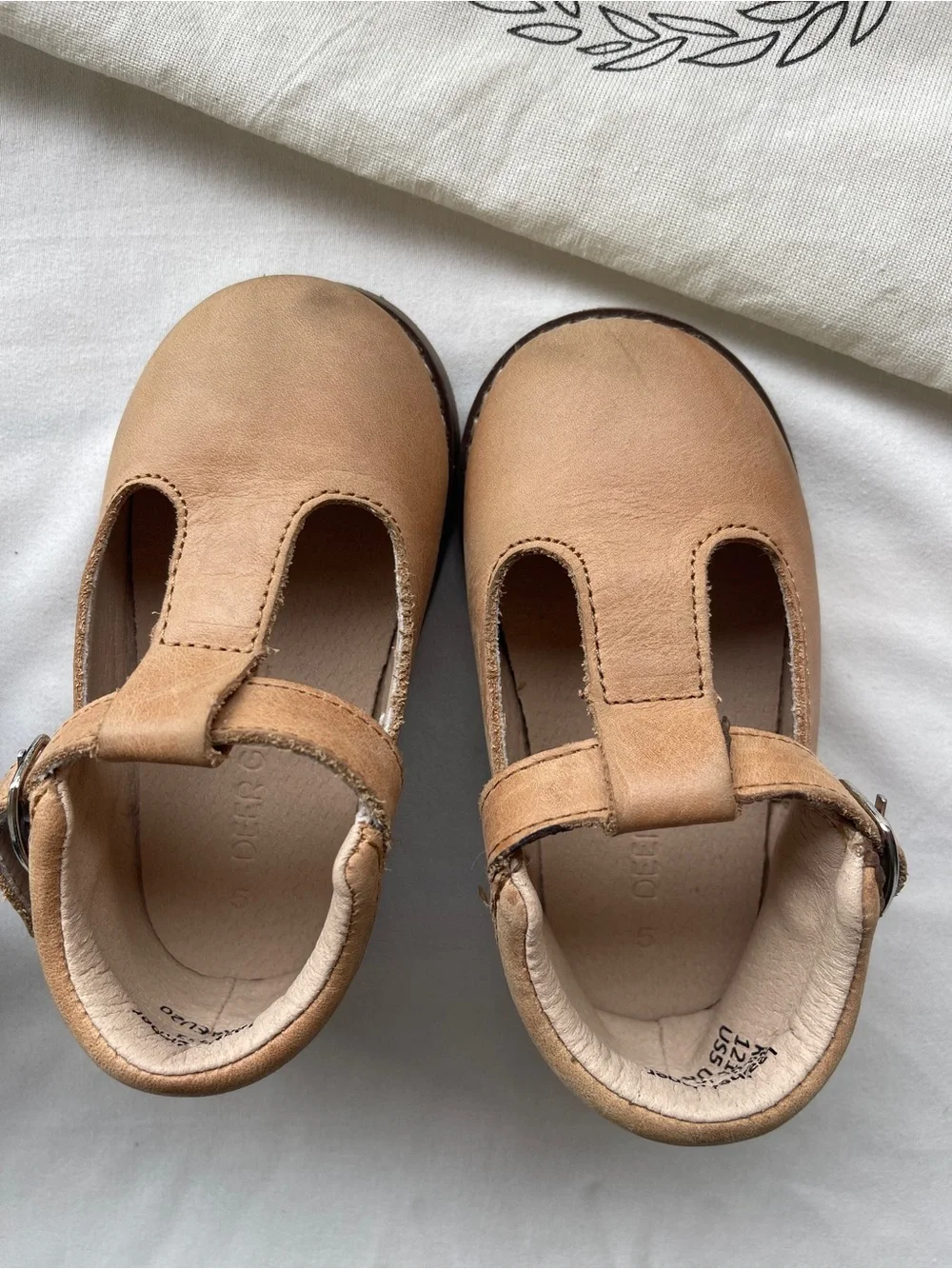 Deer Grace Girls Black Mary Jane & Tan Classic T-Bar Shoes (2 pairs)